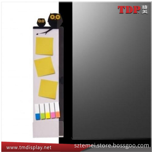 factory wholesale 2016 Customize Clear Rectangle Sticky Acrylic Plastic Monitor Board